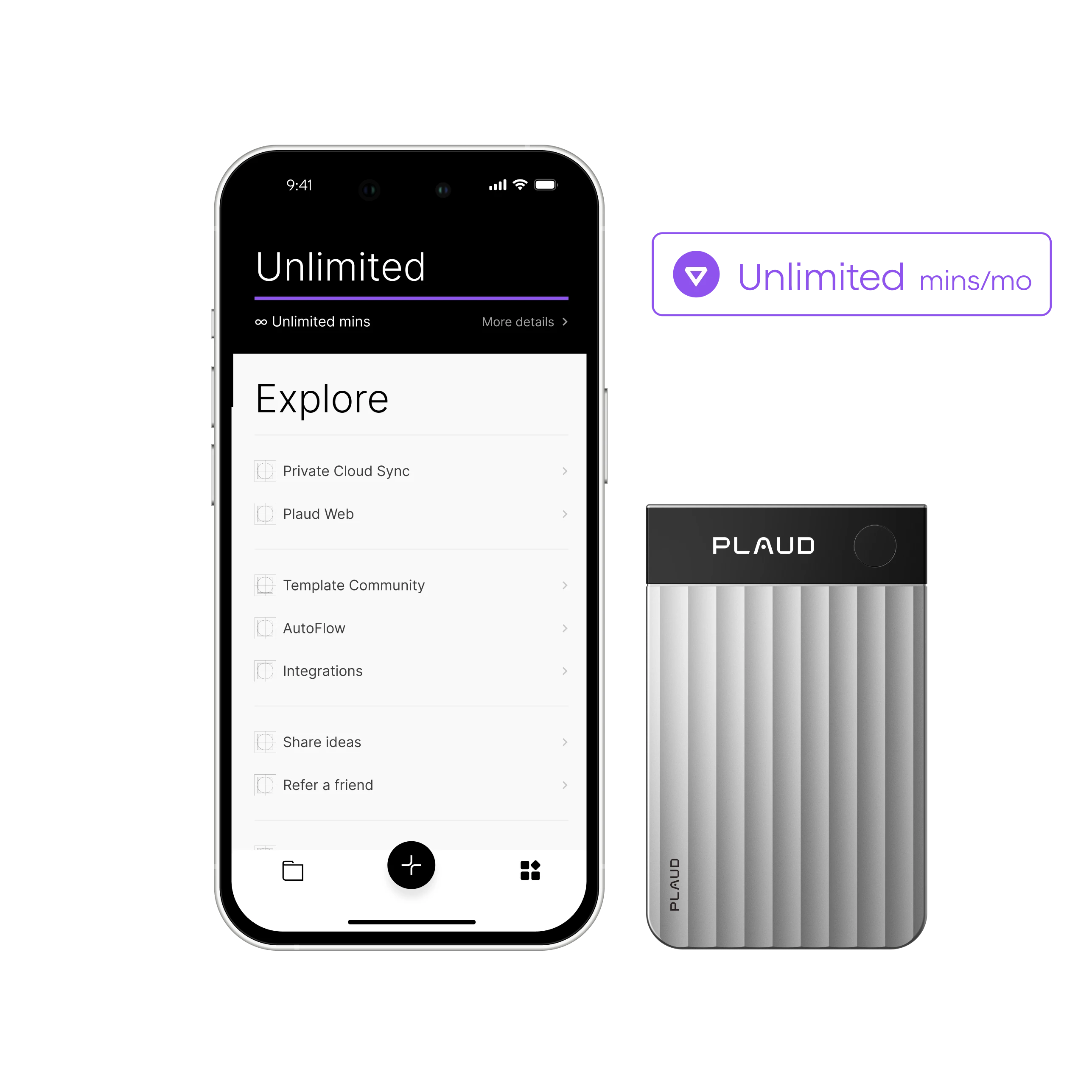 แพ็กเกจ Plaud Note Pro & AI รายปีแบบไม่จำกัด