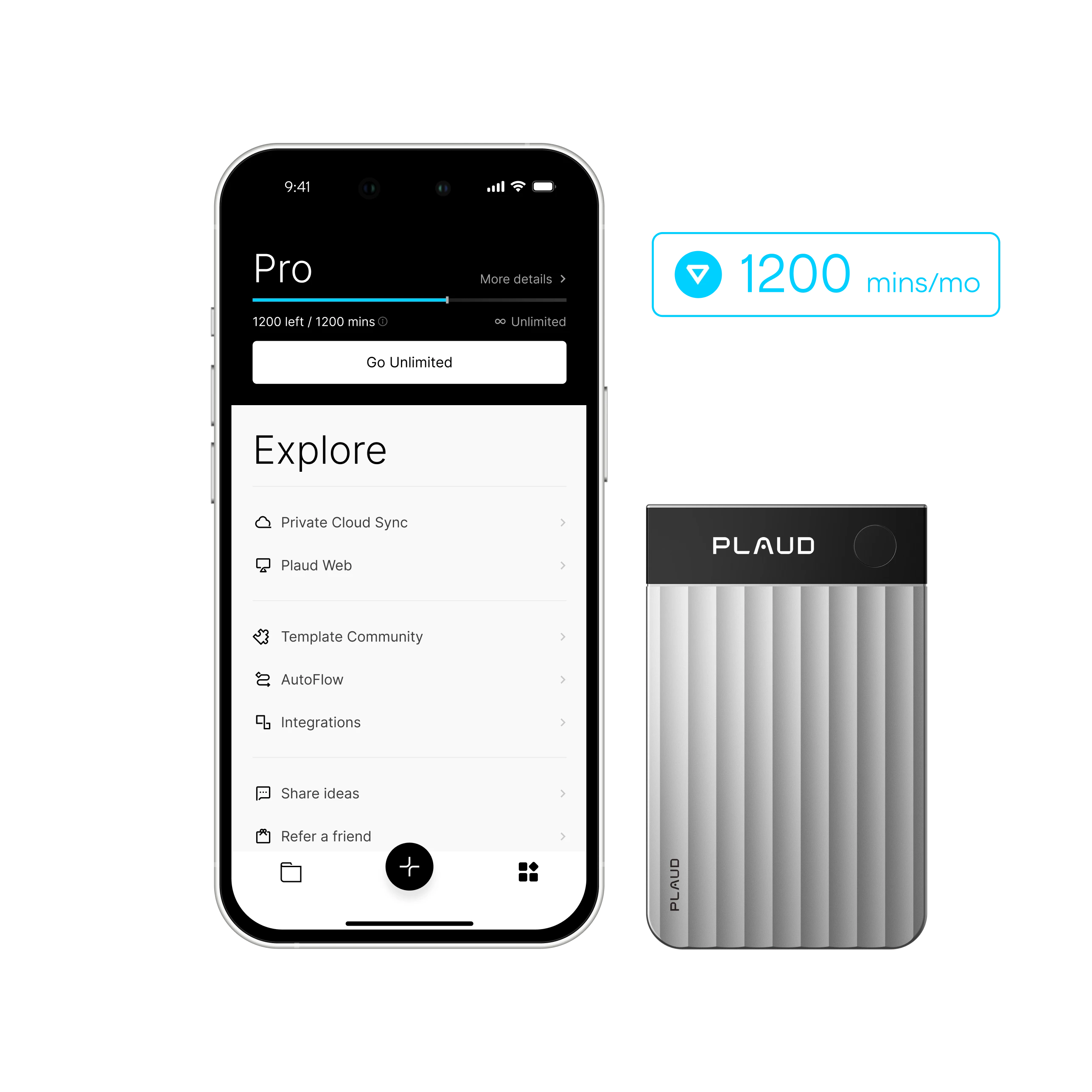 Plaud Note Pro & AI Annual Pro Plan
