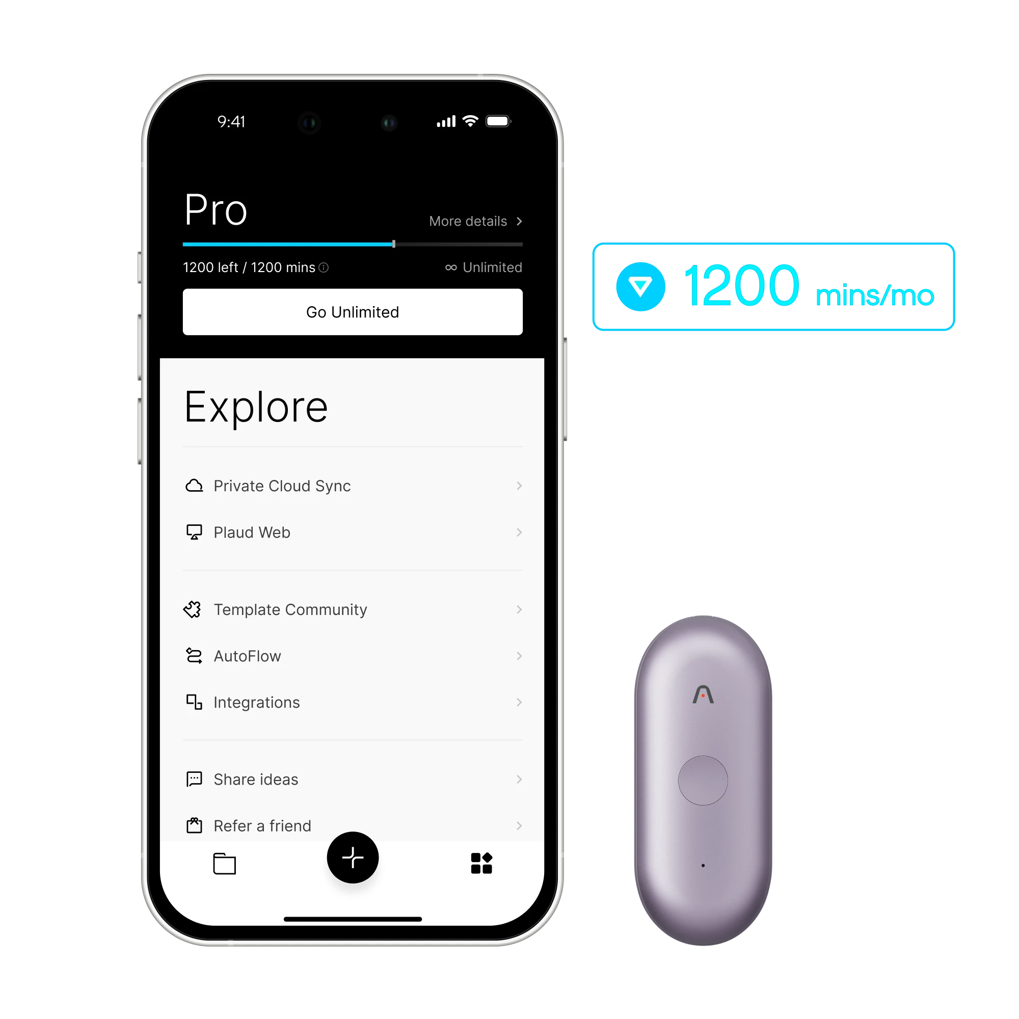 Pelan Pro Tahunan Plaud NotePin S &amp; AI