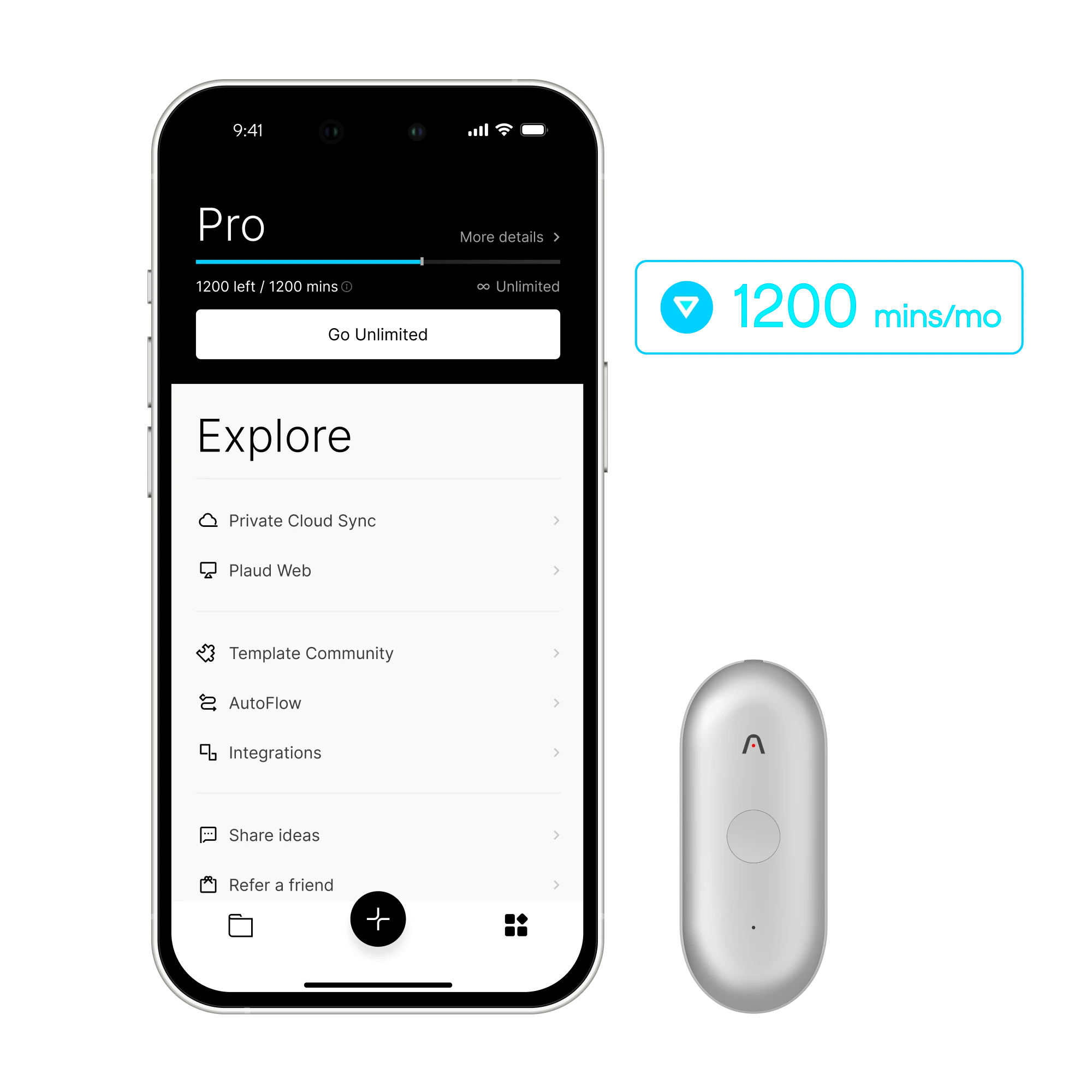 Pelan Pro Tahunan Plaud NotePin S &amp; AI