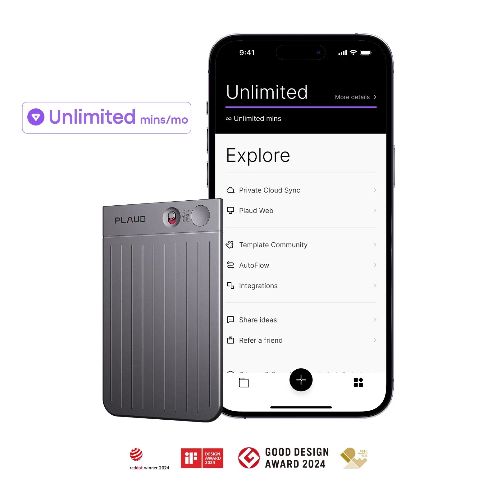 Plaud Note & AI Annual Unlimited Plan